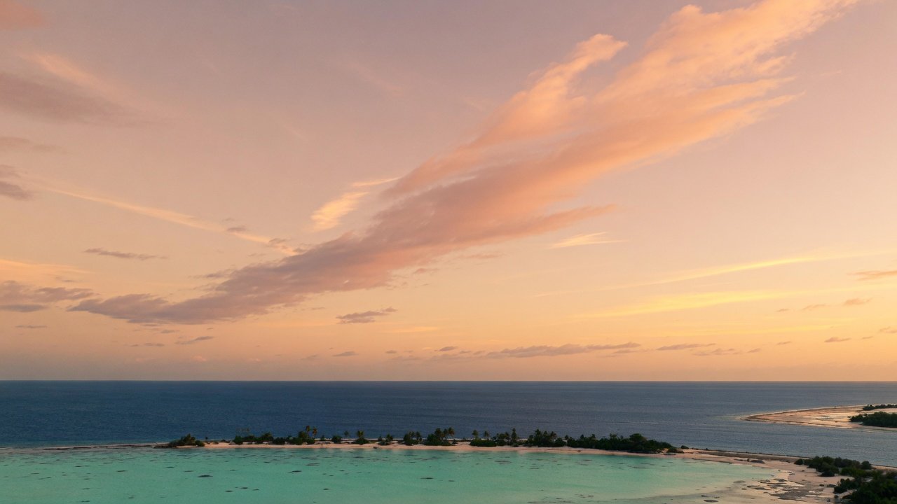 Pacific atoll sky — Clipperton