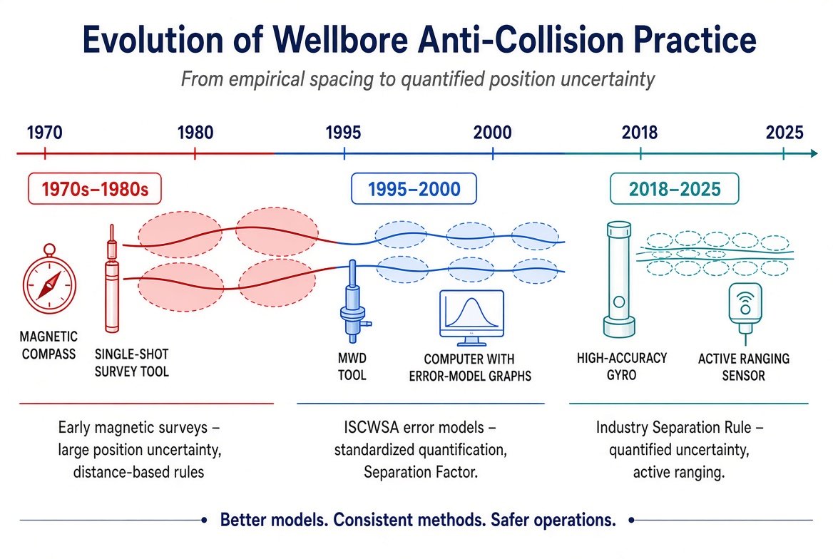 Evolution of wellbore anti-collision practice