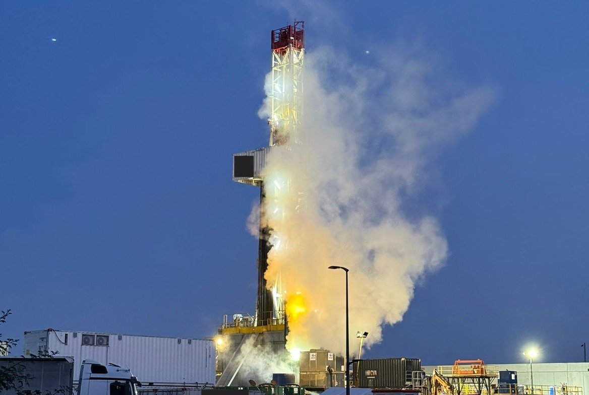 Drilling rig on test